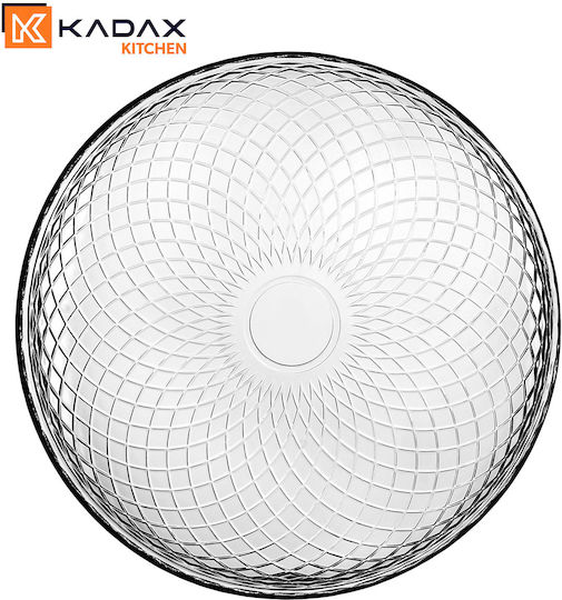 Kadax Shallow Transparent Glass Plate 30cm 2 Pieces