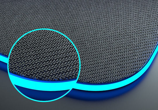 Gaming Mauspad 15w Wireless Charging RGB-Beleuchtung Farbwechsel Durch Berührung 80x30x0,4 cm Er D L