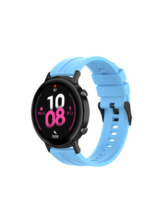Silicone Wearable Strap Light Blue Universal Silicone Watch Strap