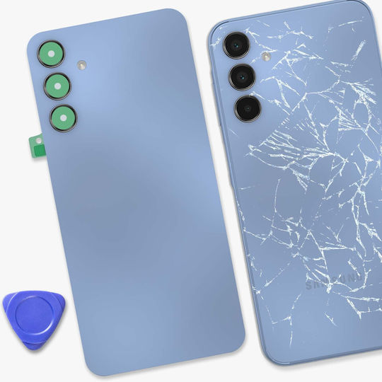 Clappio Капак За Батерия Galaxy A15 4g С Вградено Лепило Син