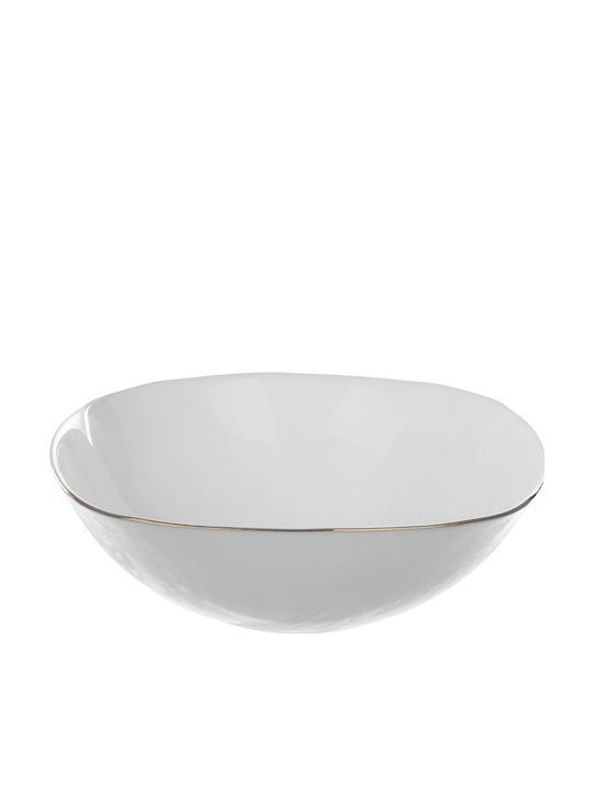 Kadax Salatschüssel Glas Weiß 15cm