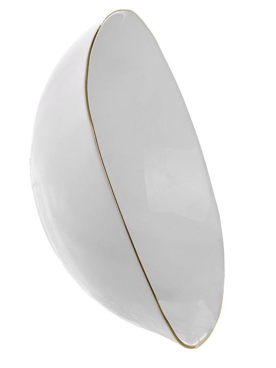 Kadax Salatschüssel Glas Weiß 15cm
