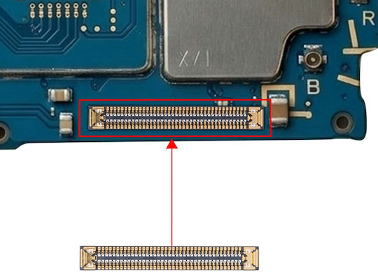 Clappio Conector FPC Ecran LCD 78 pini Galaxy A15 4G Auriu