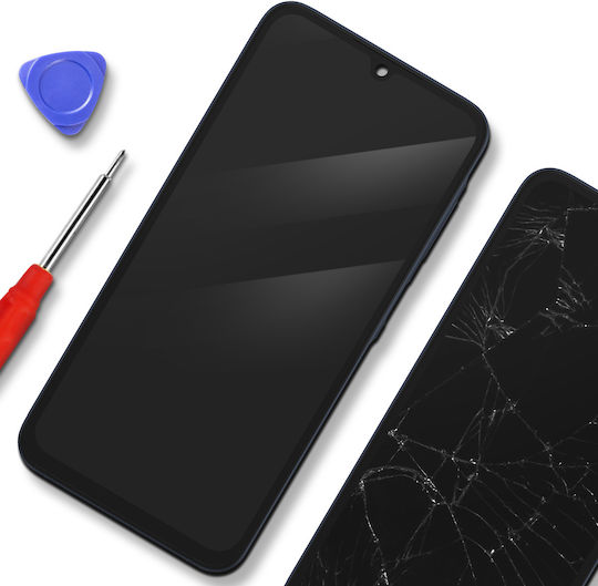 Clappio Ecran Complet Galaxy A15 In-cell LCD Panou + Sticlă Tactilă + Șasiu Negru