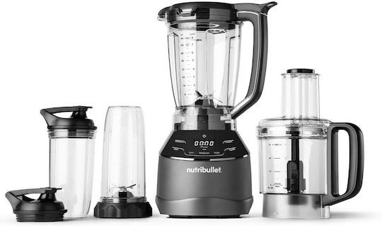 NutriBullet Μπλέντερ με Πλαστική Κανάτα 1.8 lt 1500W Μαύρο NBF580B