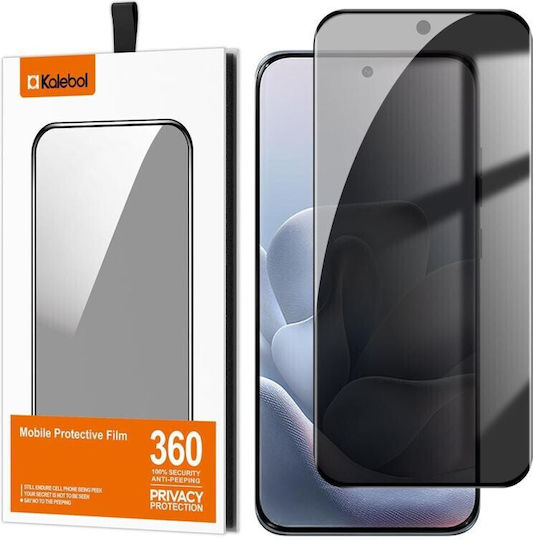 Kalebol Privacy Full Face Tempered Glass Μαύρο (Motorola Edge 70 Fusion 5g)