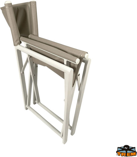 Scaun De Exterior Din Aluminiu Alb