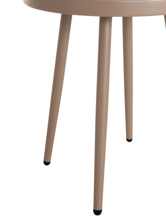 Hilfsmittel Garten- und Terrassentisch aus Aluminium Teroc Cappuccino 47x47x53cm