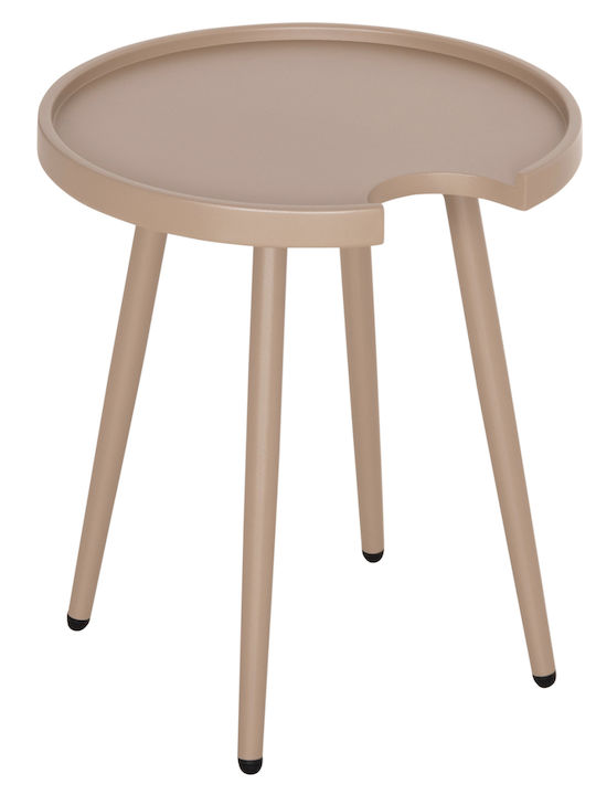 Hilfsmittel Garten- und Terrassentisch aus Aluminium Teroc Cappuccino 47x47x53cm