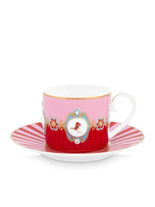 PiP Studio Tea Cup Porcelain Red 250ml