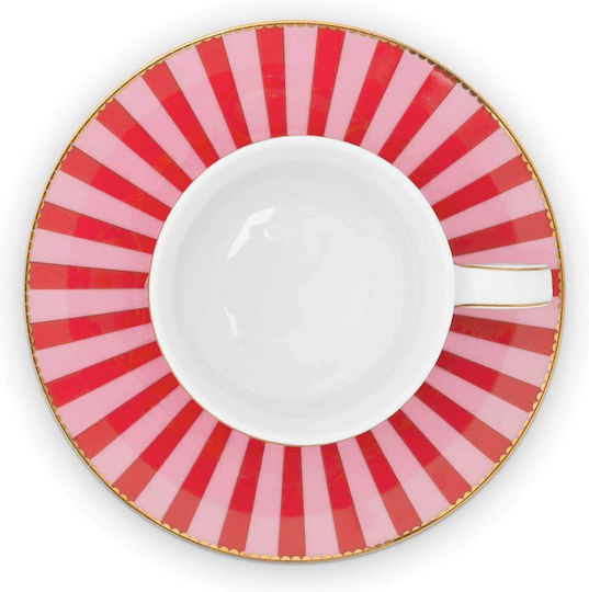 PiP Studio Tea Cup Porcelain Red 250ml