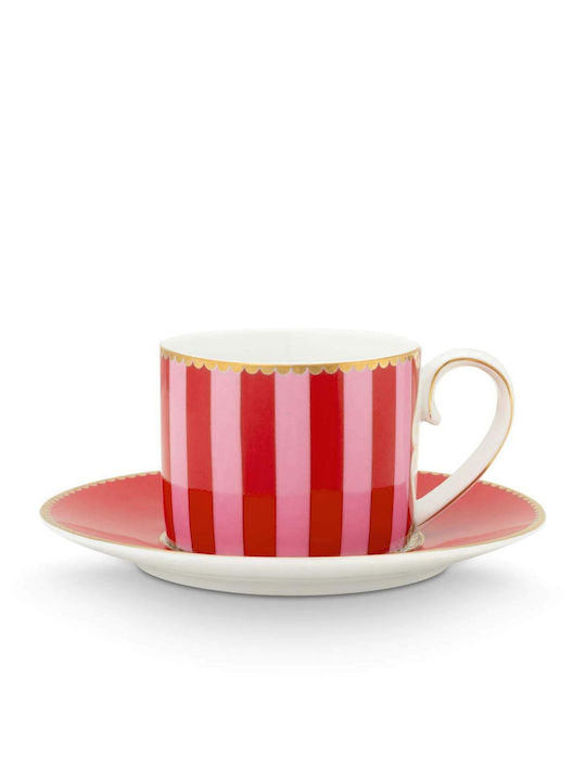 PiP Studio Tea Cup Porcelain Red 100ml