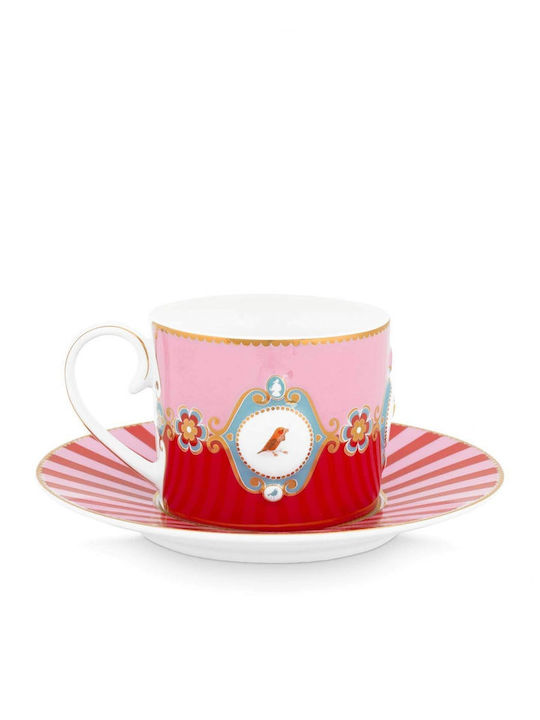 PiP Studio Tea Cup Porcelain Red 250ml
