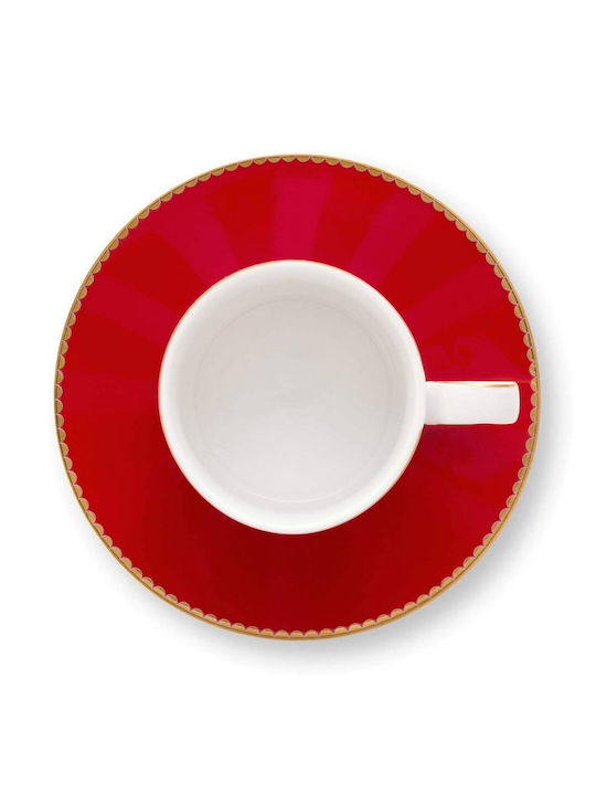 PiP Studio Tea Cup Porcelain Red 100ml