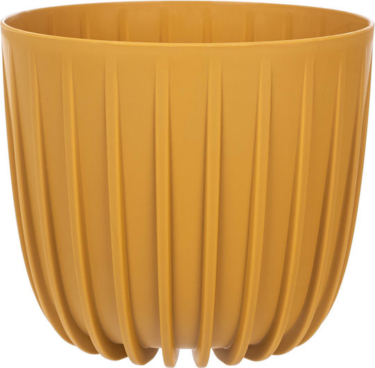 Kadax Γλάστρα Πλαστική Yellow 12.5x12.5εκ.