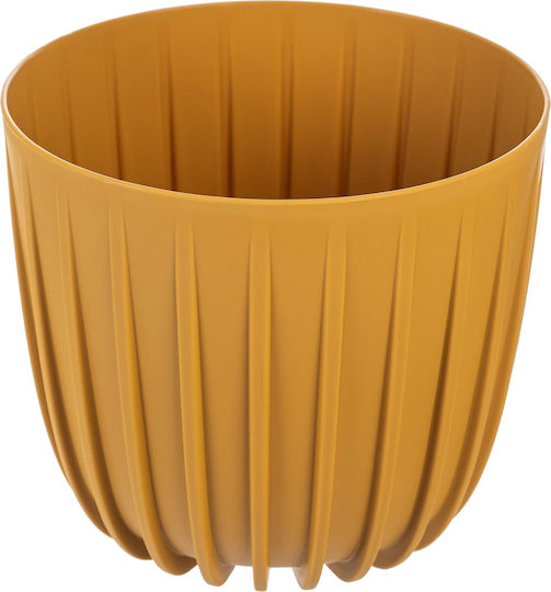 Kadax Γλάστρα Πλαστική Yellow 12.5x12.5εκ.