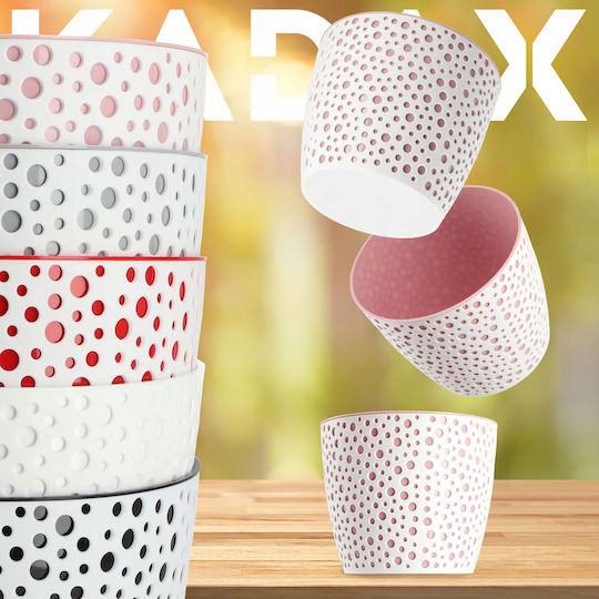 Kadax Plastic Pink Flower Pot 11x11cm
