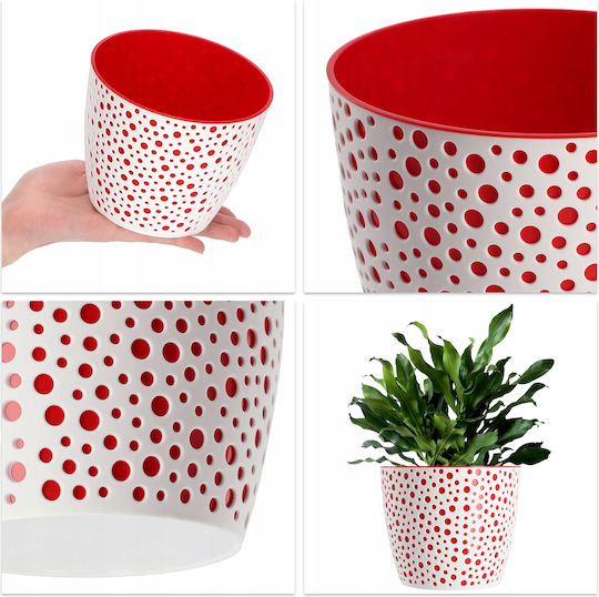 Kadax Kadax Kunststoff Blumentopf Rot 13x13cm