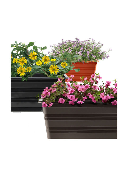 Kadax Planter Box Din Plastic Gri 40 Cm