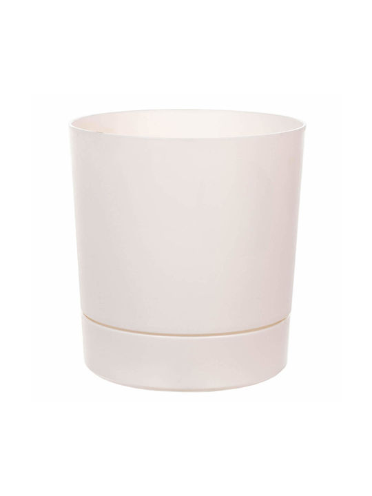 Kadax Kunststoff Blumentopf mit Untersetzer 14,5x14,5cm