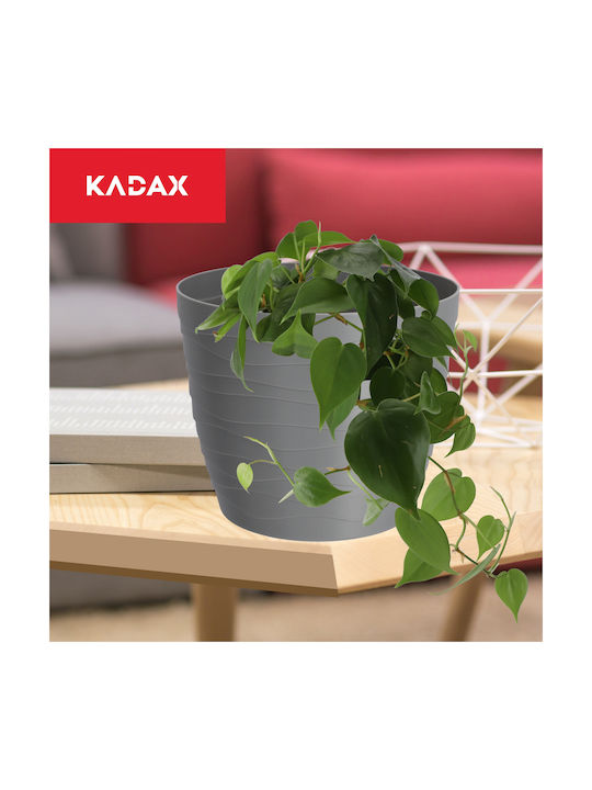 Kadax Γλάστρα Πλαστική Ash Gray 15x15εκ.