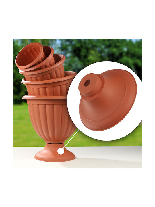 Kadax Plastic Orange Flower Pot 40cm