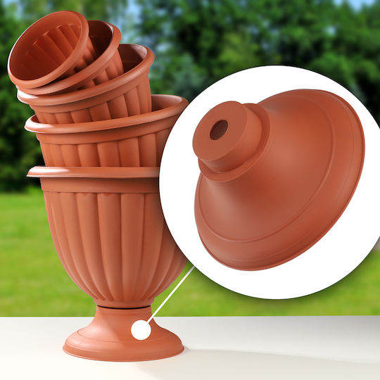 Kadax Kadax Kunststoff Blumentopf Orange 40cm