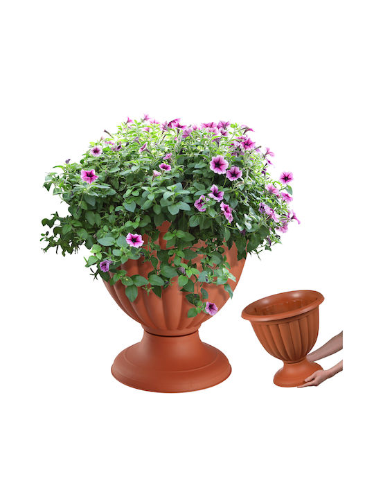 Kadax Plastic Orange Flower Pot 40cm