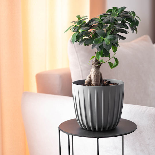 Kadax Пластмасова Саксия За Цветя Сив 12.5x12.5см