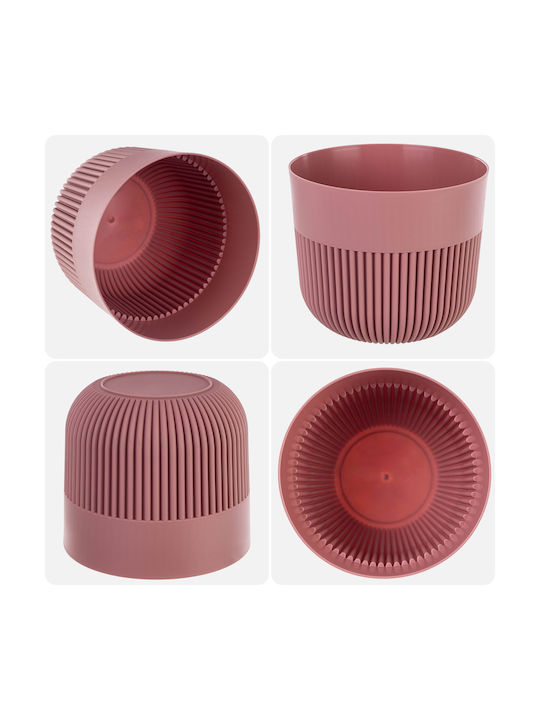 Kadax Γλάστρα Πλαστική Pink 13x13εκ.