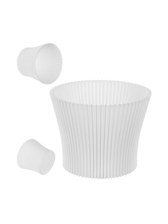 Kadax Γλάστρα Πλαστική White 17εκ.