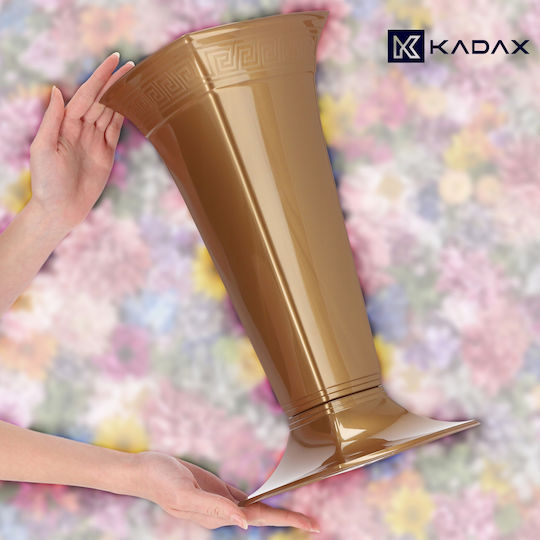 Kadax Plastic Gold Flower Pot