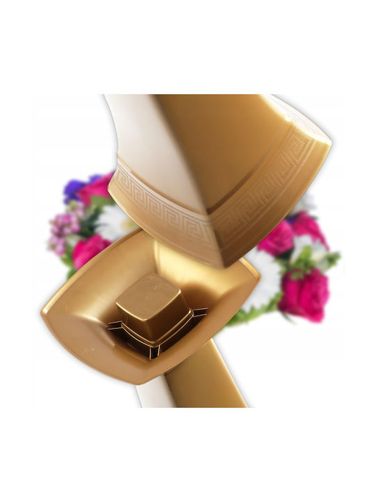 Kadax Plastic Gold Flower Pot