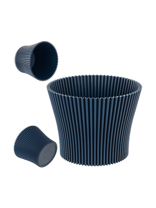 Kadax Plastic Flower Pot Navy Blue 11cm