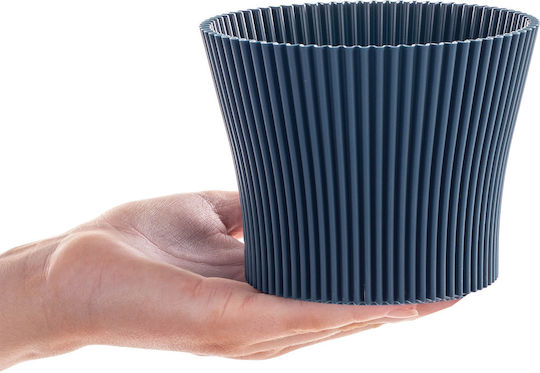 Kadax Plastic Flower Pot Navy Blue 11cm