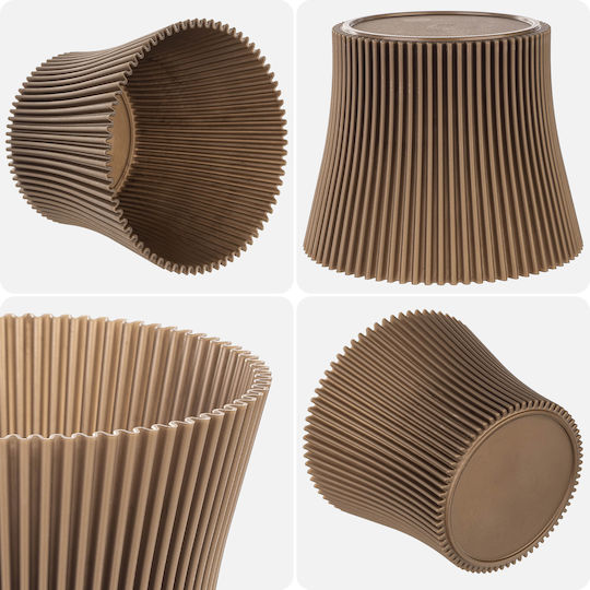 Kadax Kunststoff-Blumentopf Gold 13 cm
