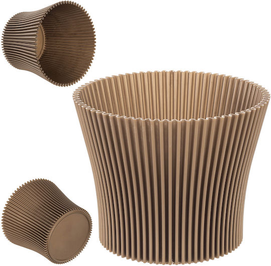 Kadax Ghiveci De Flori Din Plastic Auriu 15 Cm