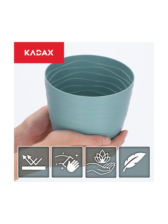 Kadax Γλάστρα Πλαστική Green 15x15εκ.