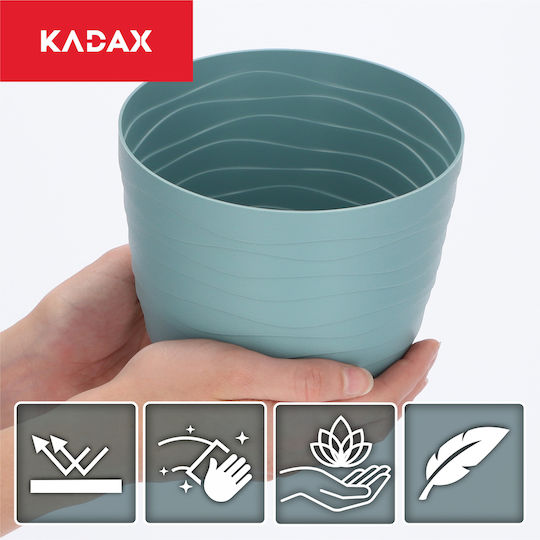 Kadax Plastic Green Flower Pot 15x15cm