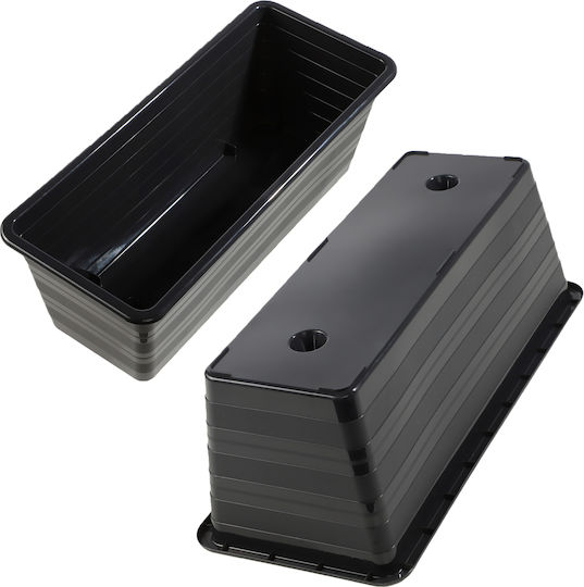 Kadax Set 3 Planter Box-uri Plastice Gri