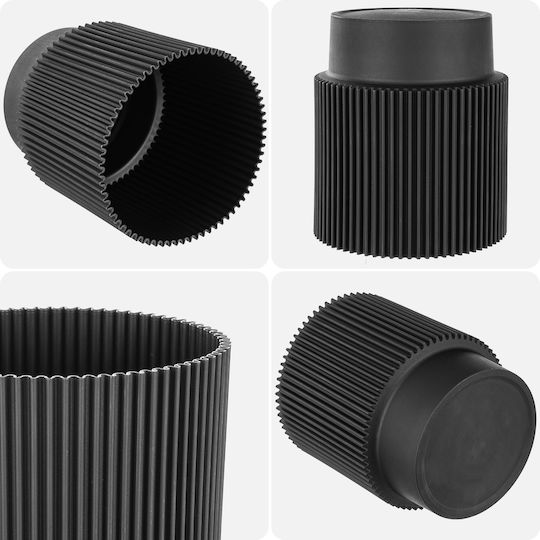Kadax Γλάστρα Πλαστική Black 13εκ.
