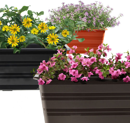 Kadax Set 3 Planter Box-uri Plastice Gri