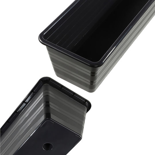 Kadax Set 3 Planter Box-uri Plastice Gri