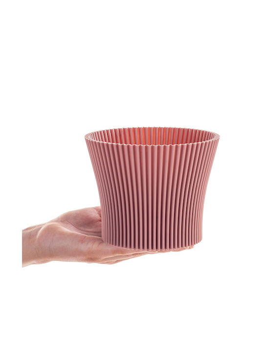 Kadax Ghiveci De Flori Din Plastic Roz 13 Cm