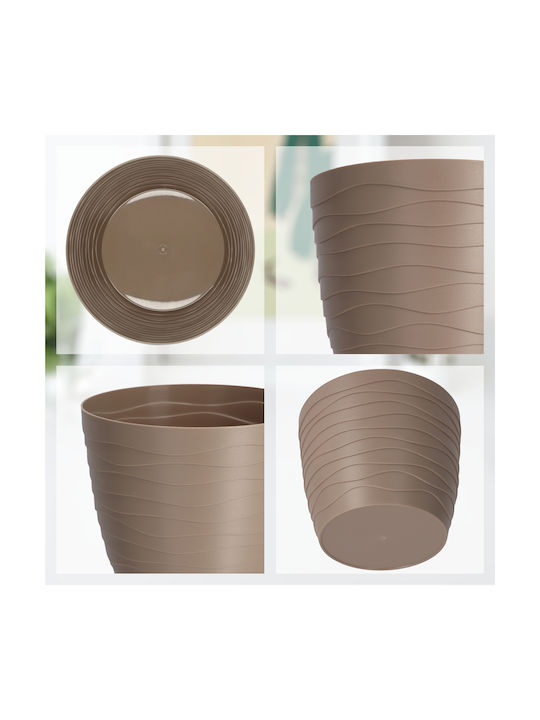 Kadax Γλάστρα Πλαστική Beige 11x11εκ.