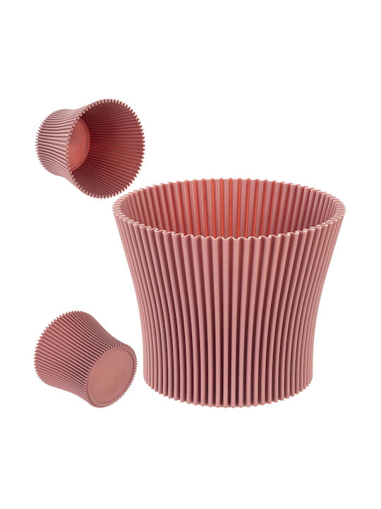Kadax Plastic Pink Flower Pot 17cm