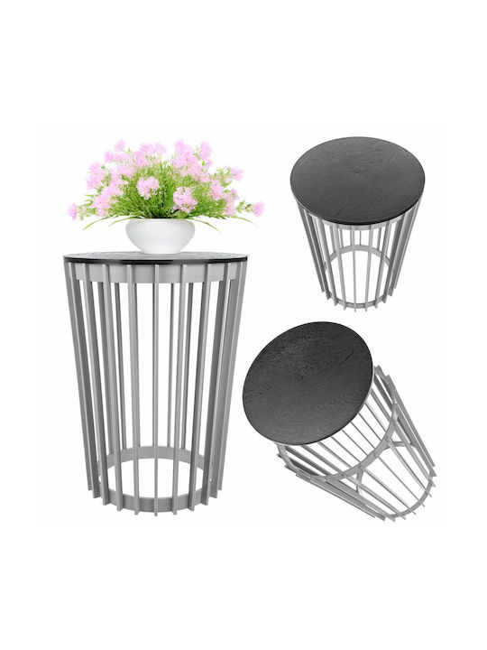 Kadax Plastic Gray Flower Pot