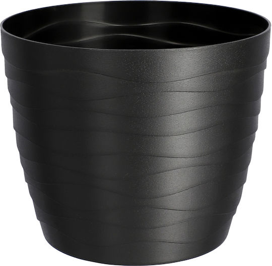 Kadax Kadax Kunststoff Pflanzgefäß Schwarz 15x15cm