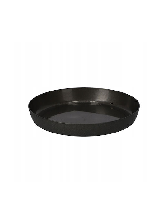 Kadax Plastic Flower Pot Graphite with Saucer 30x28cm