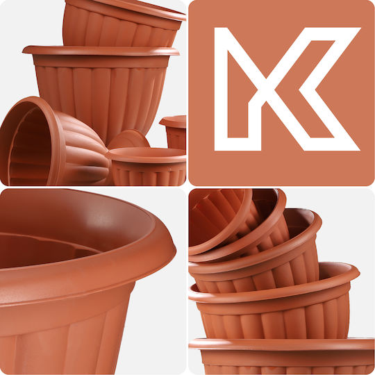 Kadax Kadax Kunststoff Blumentopf Terrakotta 34cm